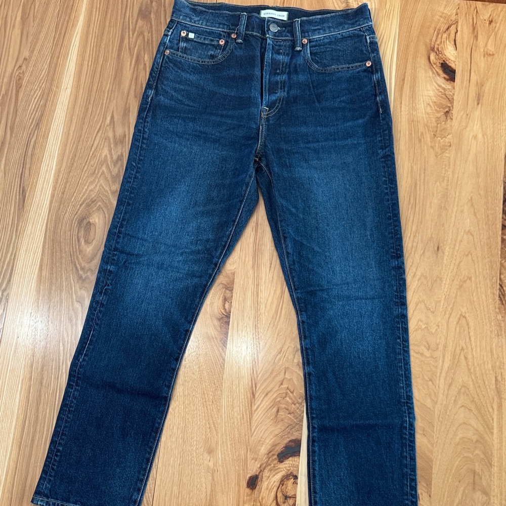 American Eagle Outfitters Dark Blue Straight Leg Jeans